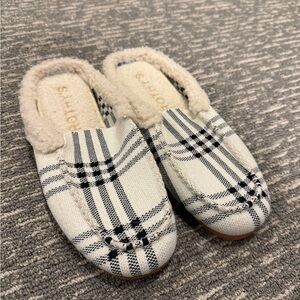Rothy’s Plaid Loafer Mules - women’s size 8